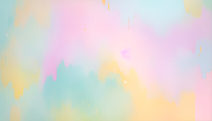 This image features a blurred abstract background with splashes of color. The paint splashes are made of a variety of materials, including acrylic, watercolor, and gouache.