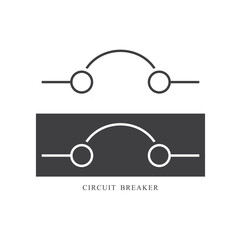 illustration of electric breaker or circuit breaker.