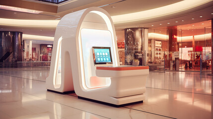 Airport Information Hub: Modern Digital Kiosk