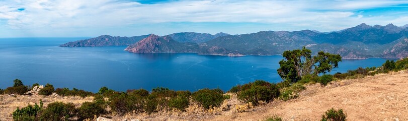 Fototapeta premium Porto_Belvédère de Saliccio view point, Corse, France