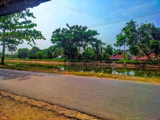road next to irrigation
