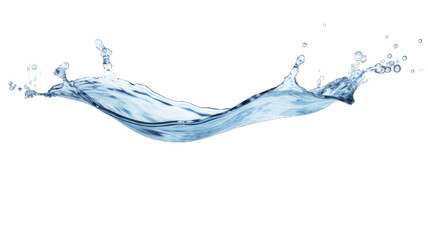 Fresh water or splash isolated on white background.