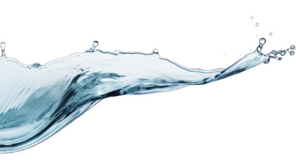 Fresh water or splash isolated on white background.