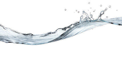 Fresh water or splash isolated on white background.