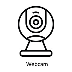 Webcam vector  outline Design illustration. Symbol on White background EPS 10 File