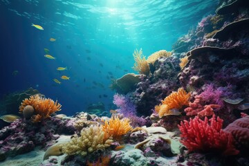 Fototapeta na wymiar Underwater world with corals