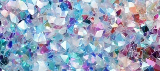 Abstract shiny diamond geometric background. Generative AI technology.	
