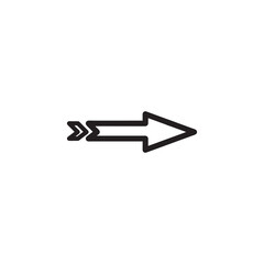  Arrow icon collection. Arrow flat style isolated, stock vector. Arrow flat vector icon.    