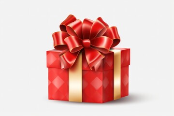 Fototapeta premium red gift box with bow