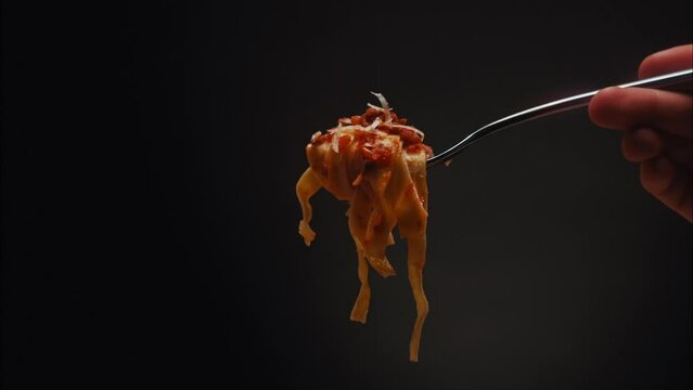 Italian Linguini on a Fork