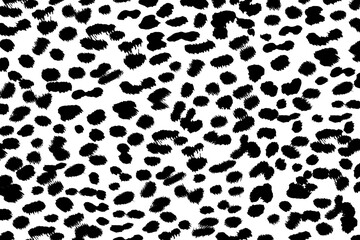 Cheetah pattern. Black and white background © Julia