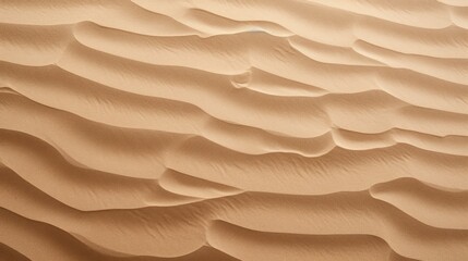 Fototapeta na wymiar Wavy sand texture background. Desert and dunes. Flat lay. Top view