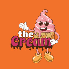 Y2K vintage  ice cream