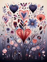 Valentines Day colorful card