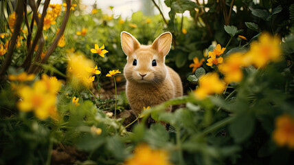 Rabbit - Charming Creature in a Green Meadow
