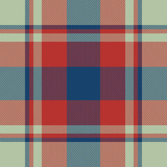 Plaid check pattern. Seamless fabric texture. Tartan textile print.
