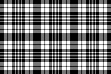 Check vector texture of seamless fabric tartan with a plaid textile background pattern.