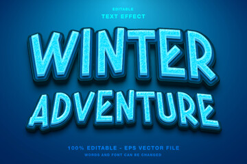 Winter Adventure Editable Text Effect