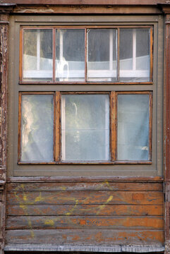 old wooden window