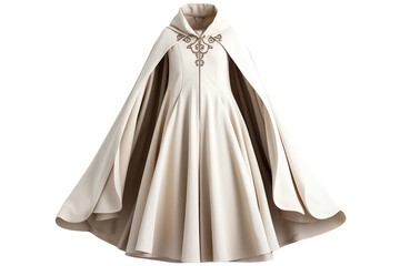 High Detailed Cape Coats Fashion with Flair Isolated On Transparent Background.