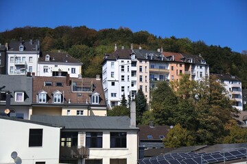 Fototapeta premium Wuppertal hillside town in Germany