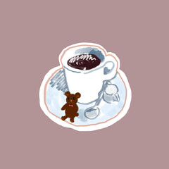 ちょこんとくまさんwithコーヒー