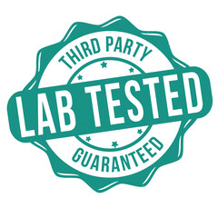 Lab tested grunge rubber stamp