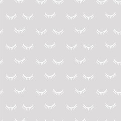 Eyes Seamless Pattern Beauty Eyelashes Background