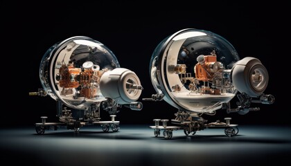 Photo of a Pair of Industrial Machines in a Workshop