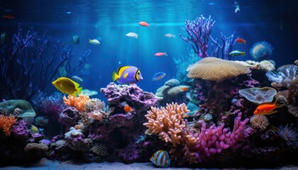 Naklejka na ściany i meble Photo of a Vibrant Underwater Paradise