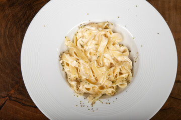 Delicious Italian pasta, Spaghetti, Fettuccine, Macaroni, Fusilli, Bow ties, Penne