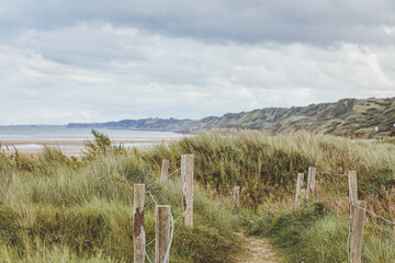 Omaha Beach, romantic path in the dunes