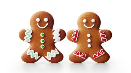 Sweet Festive Delight: Snowman and Gingerbread Man Cookies for the Holidays. Edible Winter Artistry!