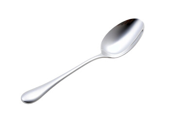 The Timeless Charm of a Silver Spoon Isolated On Transparent Background.