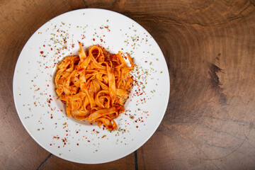 Delicious Italian pasta, Spaghetti, Fettuccine, Macaroni, Fusilli, Bow ties, Penne