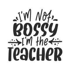 Happy Teachers Day abstract concept. Set of cute greeting cards. Best teacher ever. Back To School Lettering Quotes Design isolated on white background