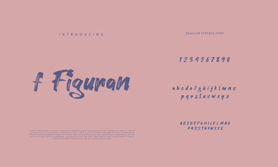 Best Alphabet Painting Paint Brush Beauty Script Logotype Font lettering handwritten