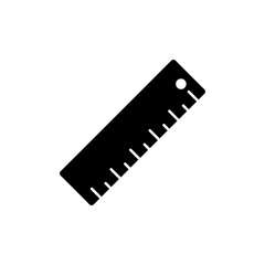 Ruler icon. Vector illustration trendy.