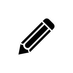 Pencil flat icon, logo of school.