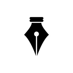 Fountain Pen logo vector illustration.