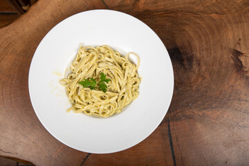 Delicious Italian pasta, Spaghetti, Fettuccine, Macaroni, Fusilli, Bow ties, Penne