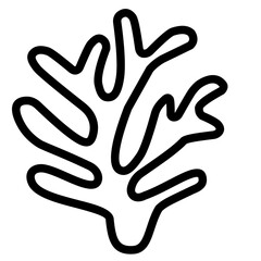 coral outline 
