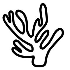 coral outline 