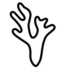 Obraz premium coral outline 