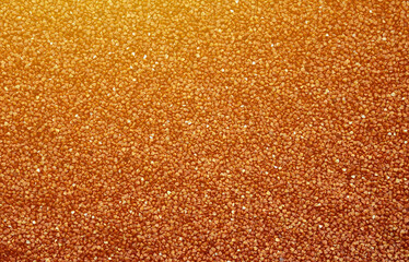 Background texture of a large pile of buckwheat. Many buckwheat grains close-up in daylight