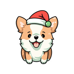 Christmas dog vector clipart. Good for fashion fabrics, children’s clothing, T-shirts, postcards, email header, wallpaper, banner, events, covers, advertising, and more.