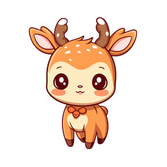 Christmas deer vector clipart. Good for fashion fabrics, children’s clothing, T-shirts, postcards, email header, wallpaper, banner, events, covers, advertising, and more.