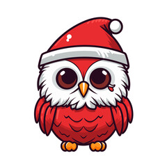 Christmas owl vector clipart. Good for fashion fabrics, children’s clothing, T-shirts, postcards, email header, wallpaper, banner, events, covers, advertising, and more.