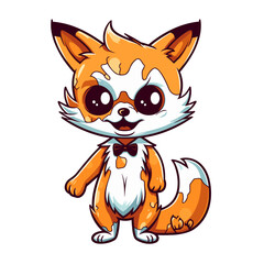 Cute zombie fox vector clipart. Good for fashion fabrics, children’s clothing, T-shirts, postcards, email header, wallpaper, banner, events, covers, advertising, and more.