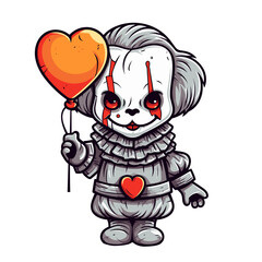 Cute scary toy Halloween character vector clipart. Good for fashion fabrics, children’s clothing, T-shirts, postcards, email header, wallpaper, banner, events, covers, advertising, and more.